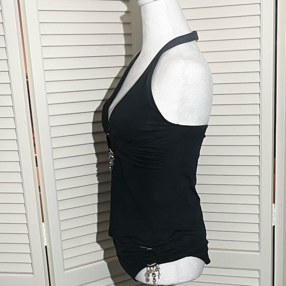 Women’s Tankini - La Blanca - Embellished Halter & Bikini Bottom - Size M - Picture 5 of 16